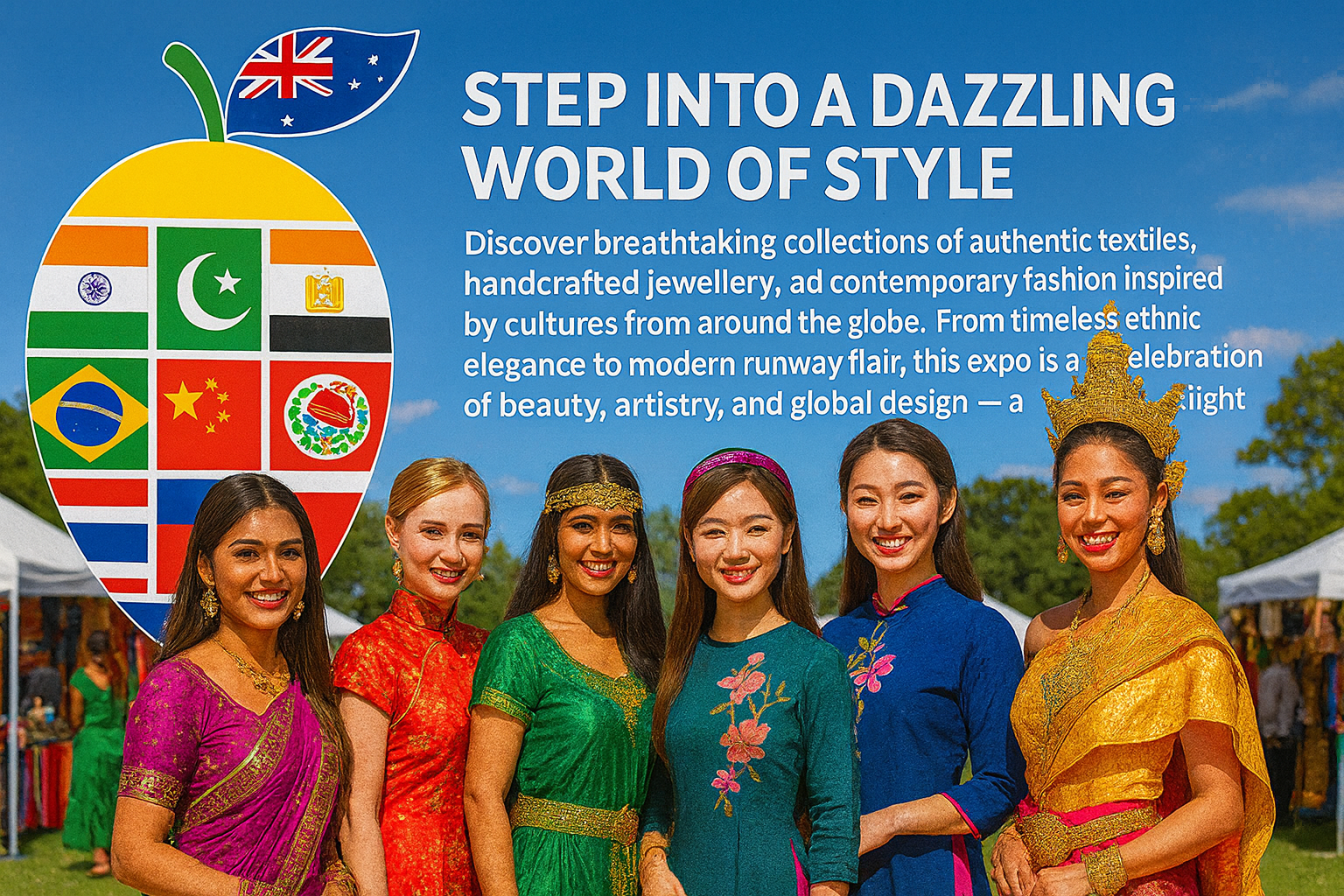 Fashion and jewellery expo with cultural designs