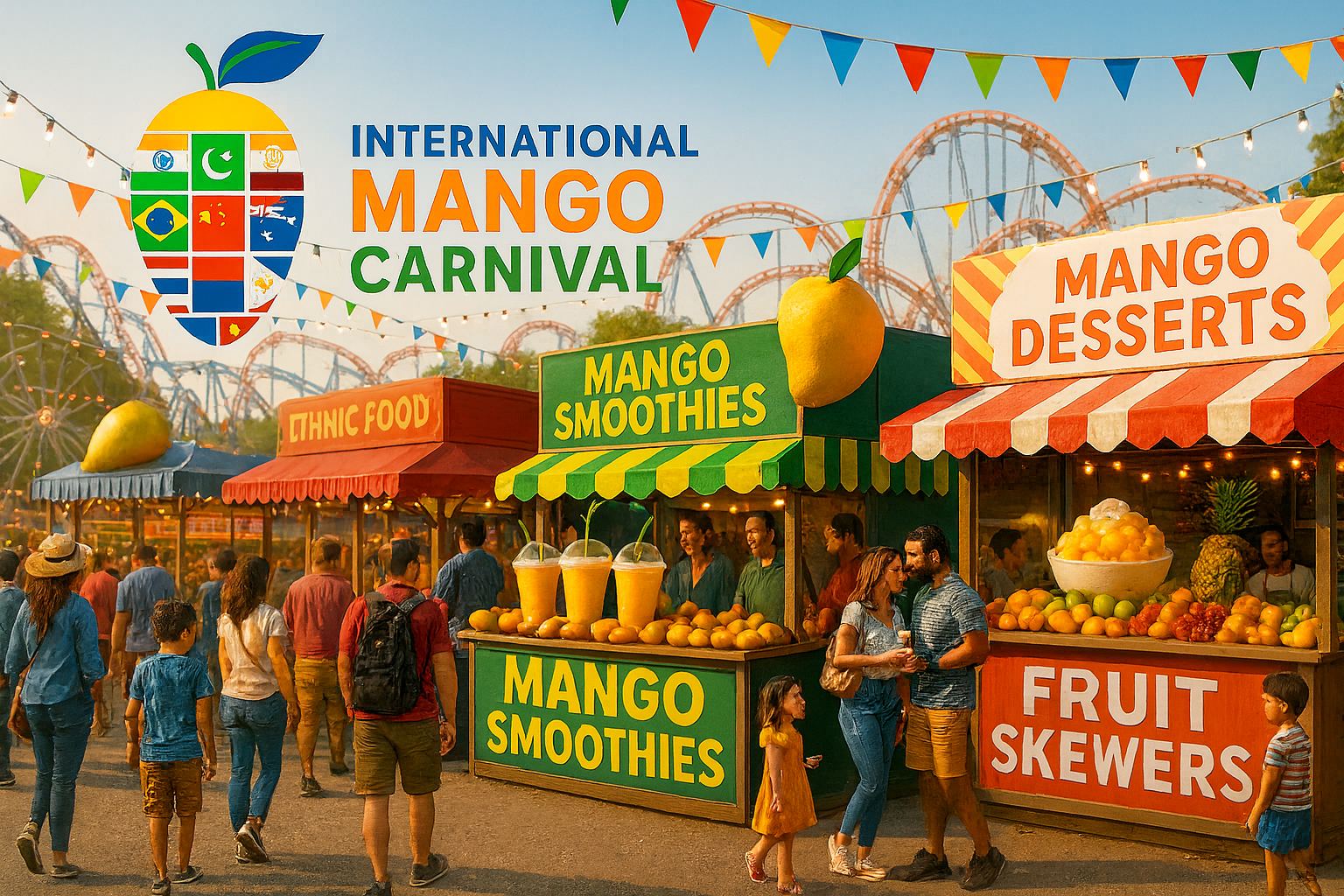 Mango showcase pavilion with tastings and demonstrations
